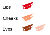 Sunlight color category makeup colors